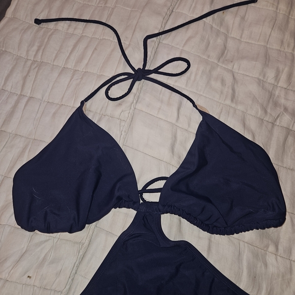 Cacique Navy Blue String Tankini - Picture 2 of 4